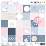 Lovely Swan Assortiment de 60 papiers