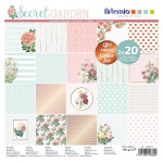 Set de 40 papiers Secret Garden 30 x 30 cm