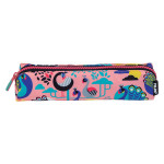 Petite trousse ronde Peacock rose