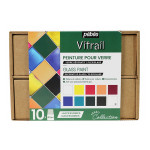 Peinture Vitrail set Collection 10 x 45 ml